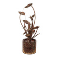 Cascading Iron Hummingbird and Leaf Fountain