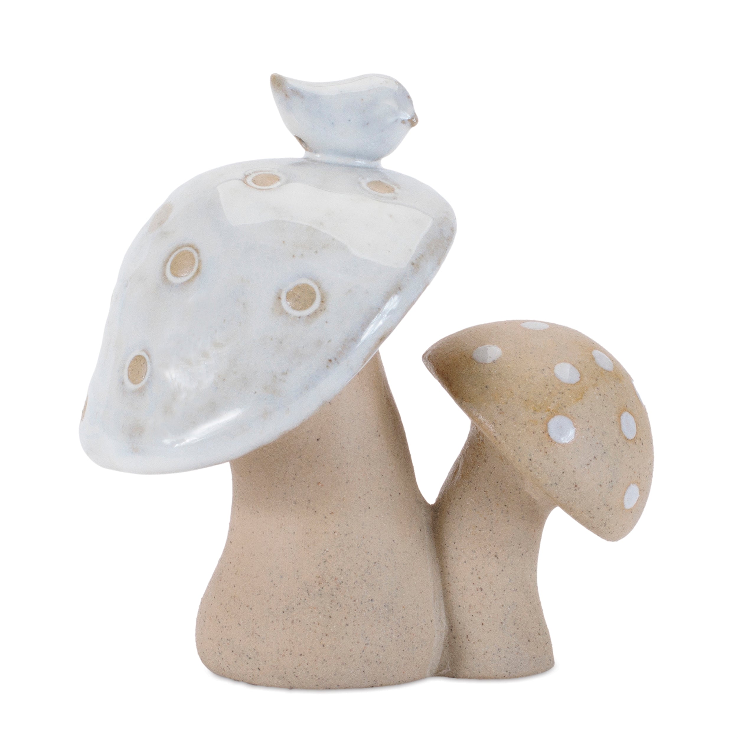 Porcelain Mushroom Decor, Set of 6