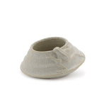 Round Porcelain Planter with Frog, Set of 2