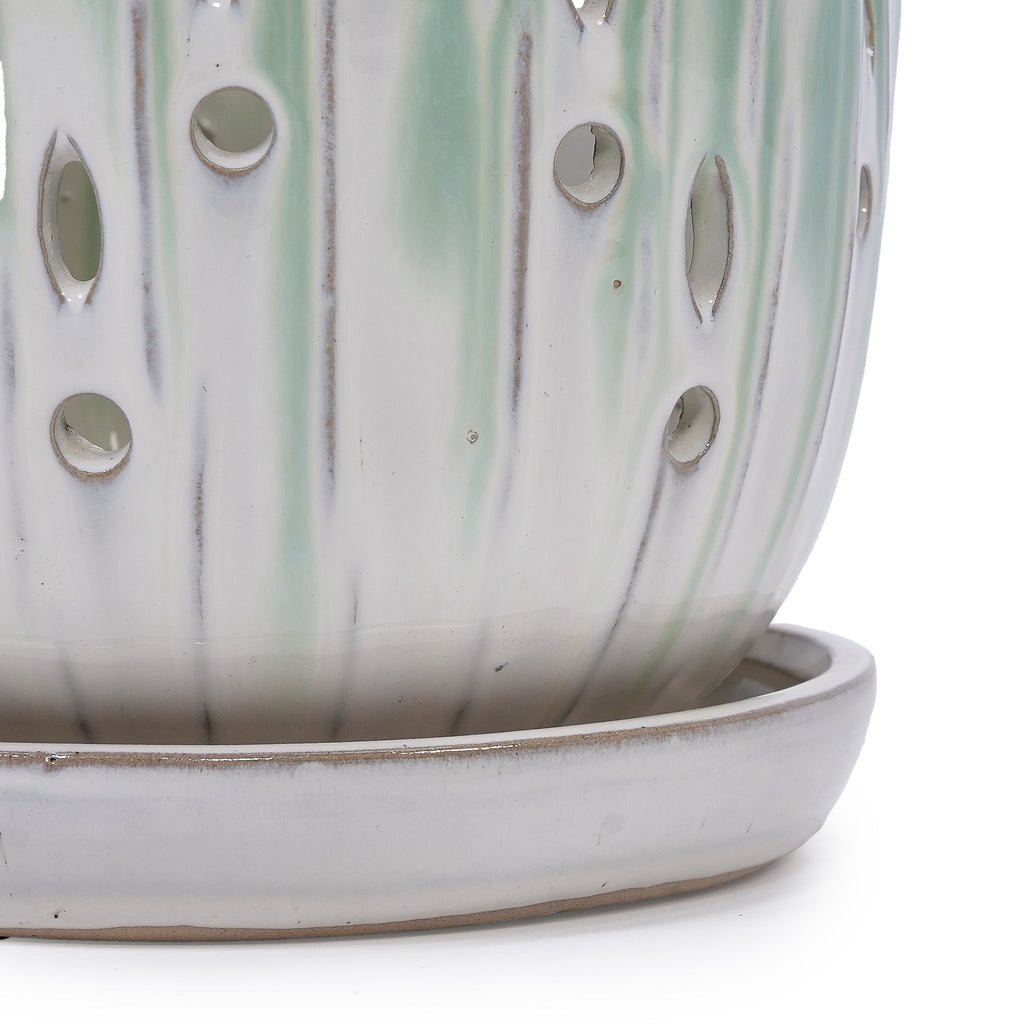 Aven Teal Handmade Ceramic Planter, Set of 2