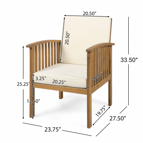 Tidewell Outdoor 3-Piece Patio Set