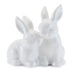 Ceramic Mini Garden Bunny Couple, Set of 4
