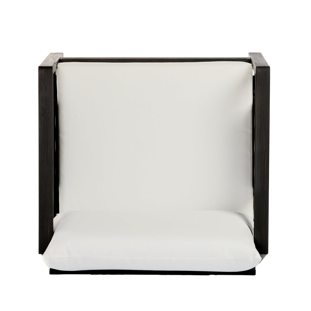 Khali Outdoor Club Chair with Acacia Wood Frame