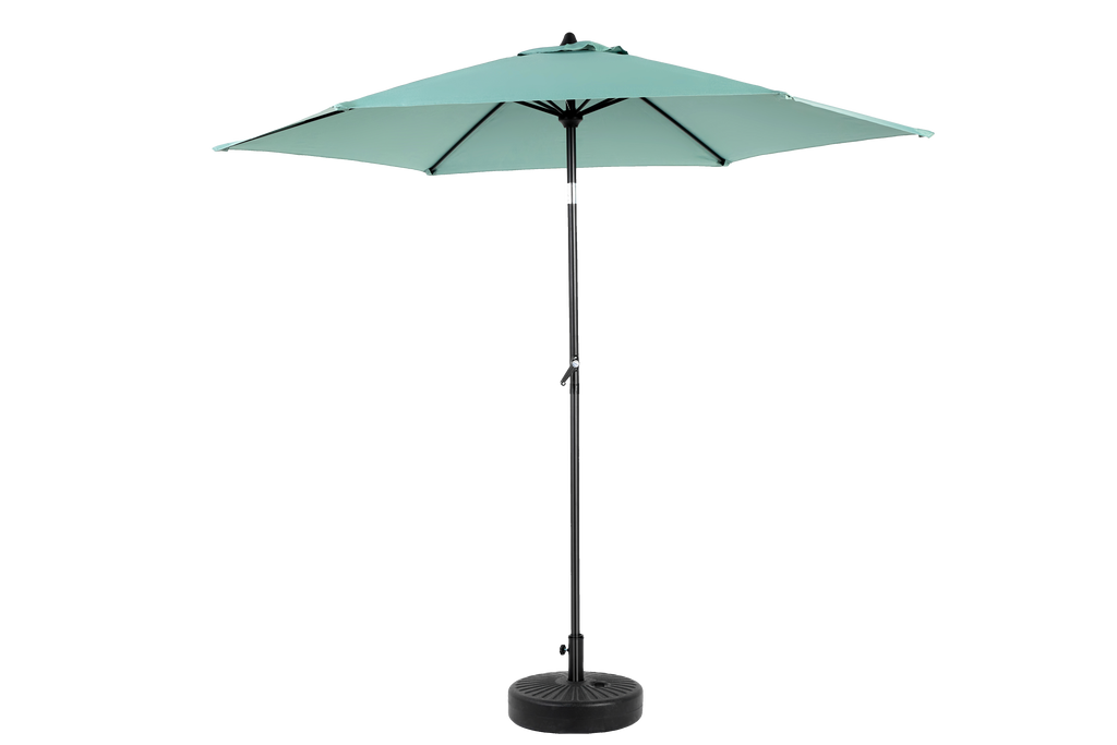 9' Outdoor Patio Umbrella Outdoor Table Umbrella with Push Button Tilt and Crank, Base Not Included