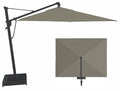 10' x 13' AKZ+ Rectangular Cantilever Black Frame Boulder Canopy Umbrella