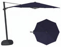 11.5' Octagon Cantilever Black Frame Indigo Canopy Umbrella