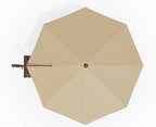 11.5' Octagon Cantilever Bronze Frame Champagne Canopy Umbrella