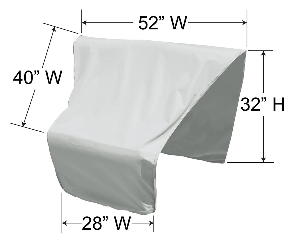 Modular Outdoor Furniture Cover for (Center) Wedge Corner Sectional