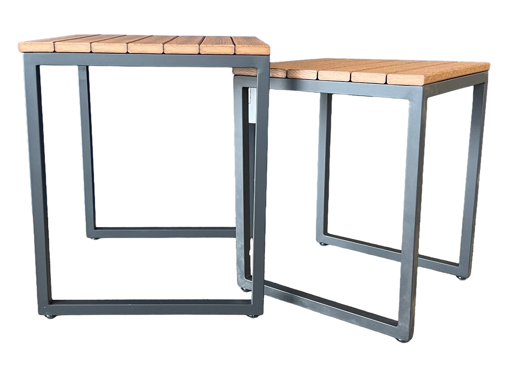 Clayton Slat Nesting End Tables