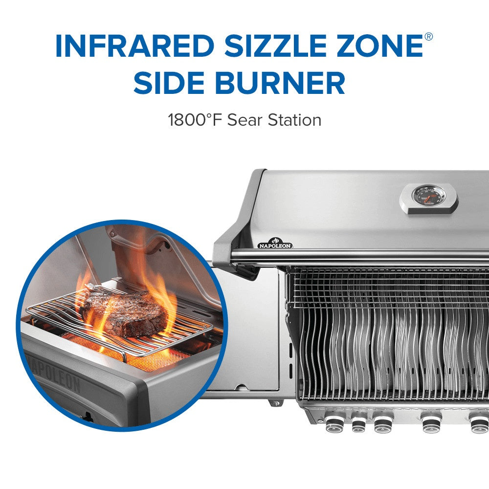 Napoleon Rogue® PRO 625 Natural Gas Grill with Infrared Side Burner