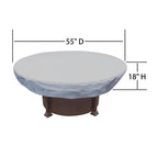 Modular Outdoor Furniture Cover for 48"-54" Round Fire Pit/Table/Ottoman