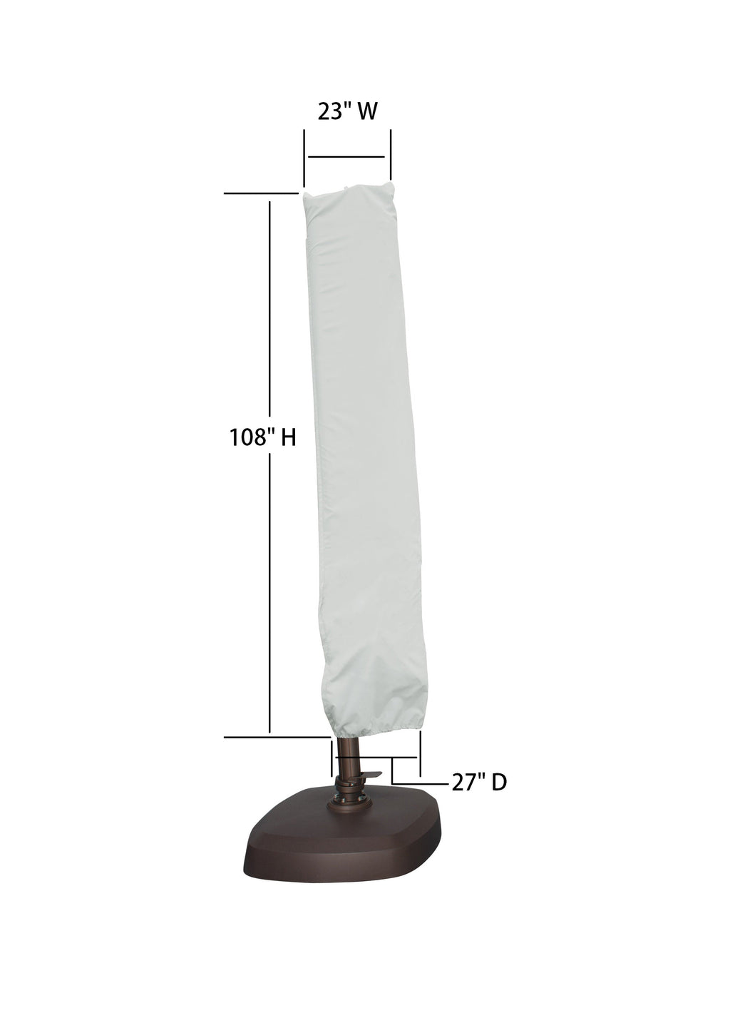 Modular Outdoor Furniture Cover for an AKZ Cantilever Umbrella