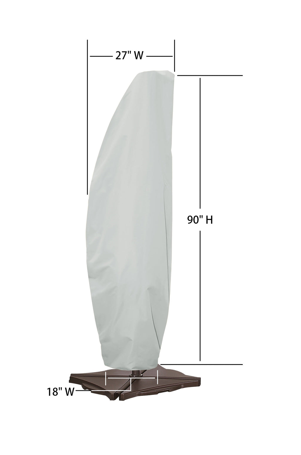 Modular Outdoor Furniture Cover for an AG19A Cantilever Style Umbrella