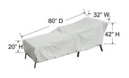 Small Chaise Lounge Modular Outdoor Furniture Cover
