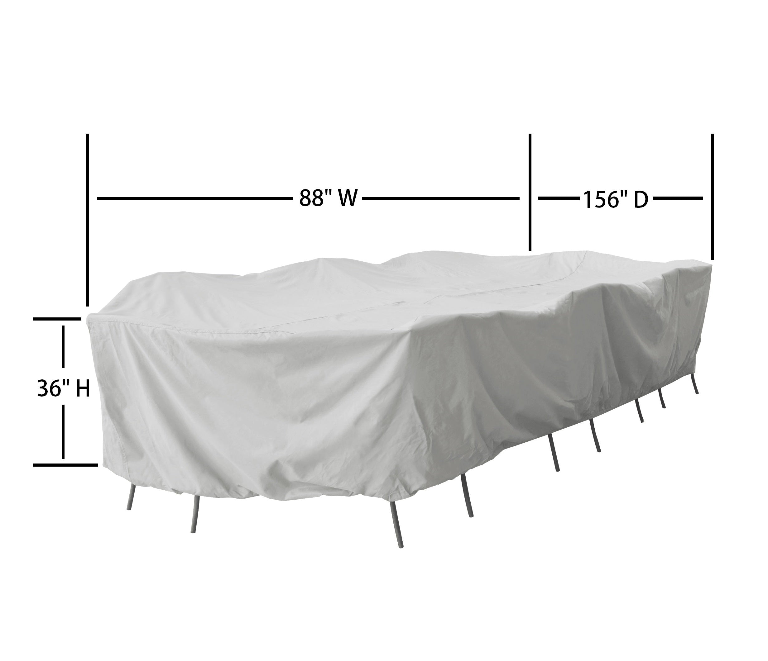 Modular Outdoor Furniture Cover for X-Large Oval/Rectangle Table & Chairs