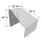 Left End Sectional (Right Facing) Modular Outdoor Furniture Cover