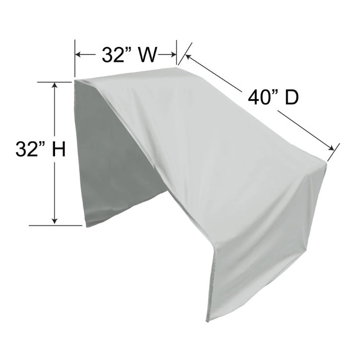 Left End Sectional (Right Facing) Modular Outdoor Furniture Cover