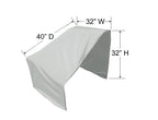 Right End Sectional (Left Facing) Modular Outdoor Furniture Cover