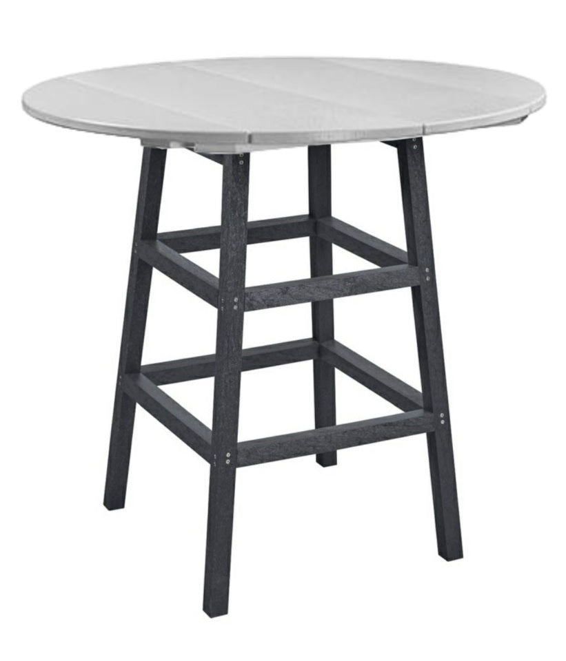 Light Grey & Slate Counter Height Resin Furniture by C.R. Plastic