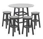 Light Grey & Slate Counter Height Resin Furniture by C.R. Plastic