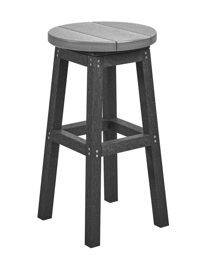 Light Grey & Slate Counter Height Resin Furniture by C.R. Plastic