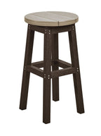 Beige & Chocolate Counter Height Resin Furniture by C.R. Plastic