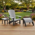 2-Toned Slate & Light Grey Resin Furniture by C.R. Plastic