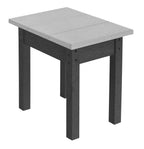 2-Toned Slate & Light Grey Resin Furniture by C.R. Plastic