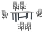 Light Grey & Slate Napa Resin Dining Collection