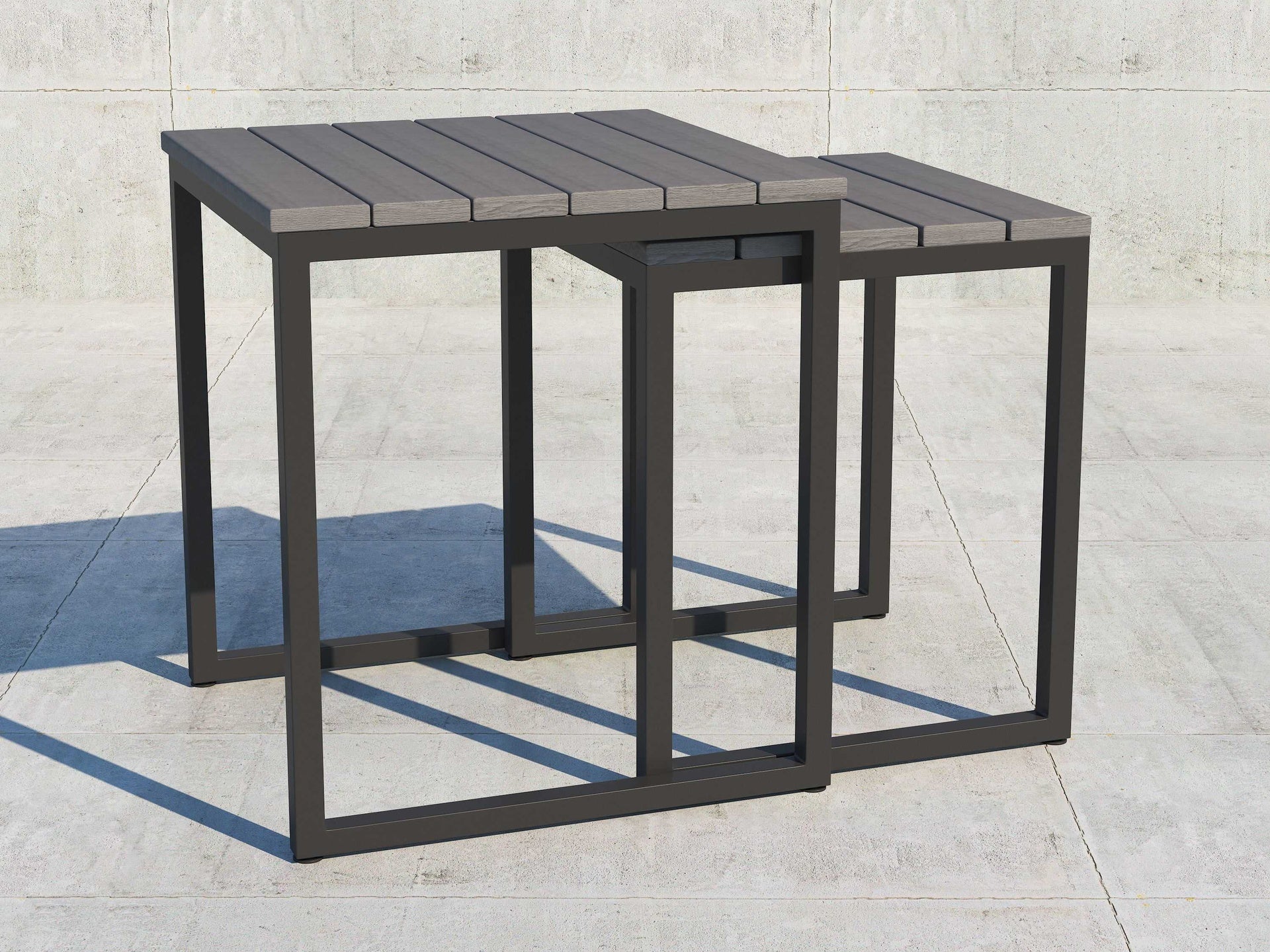 Clayton Slat Nesting End Tables
