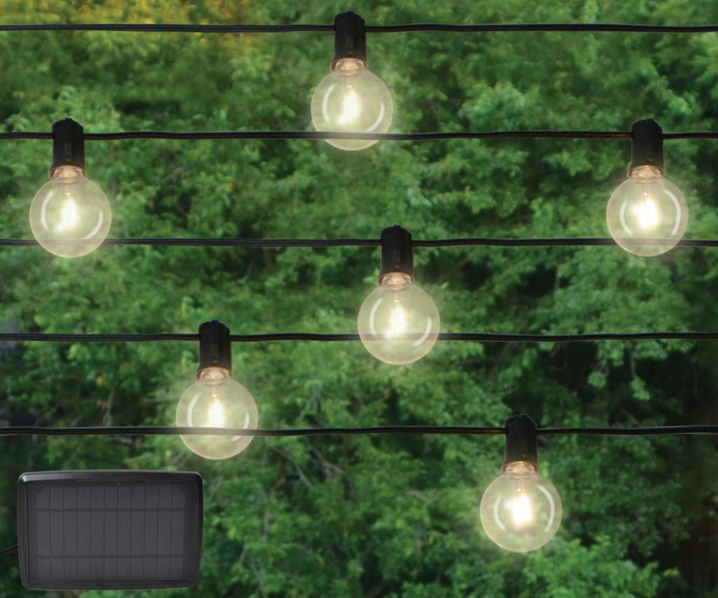 Set of 20 Professional Grade Solar Powered LED G40 Lights