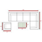 Pre-Assembled 7-Piece Rattan Sectional