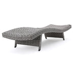 Crete Wicker Chaise Lounge, Set of 2