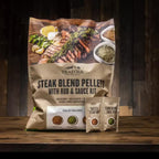 Traeger Steak Blend Pellets with Rub & Sauce Kit
