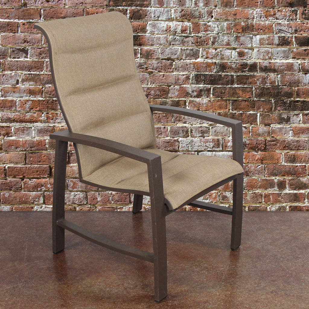 Horizon Brown & Tan Padded Sling Dining Set