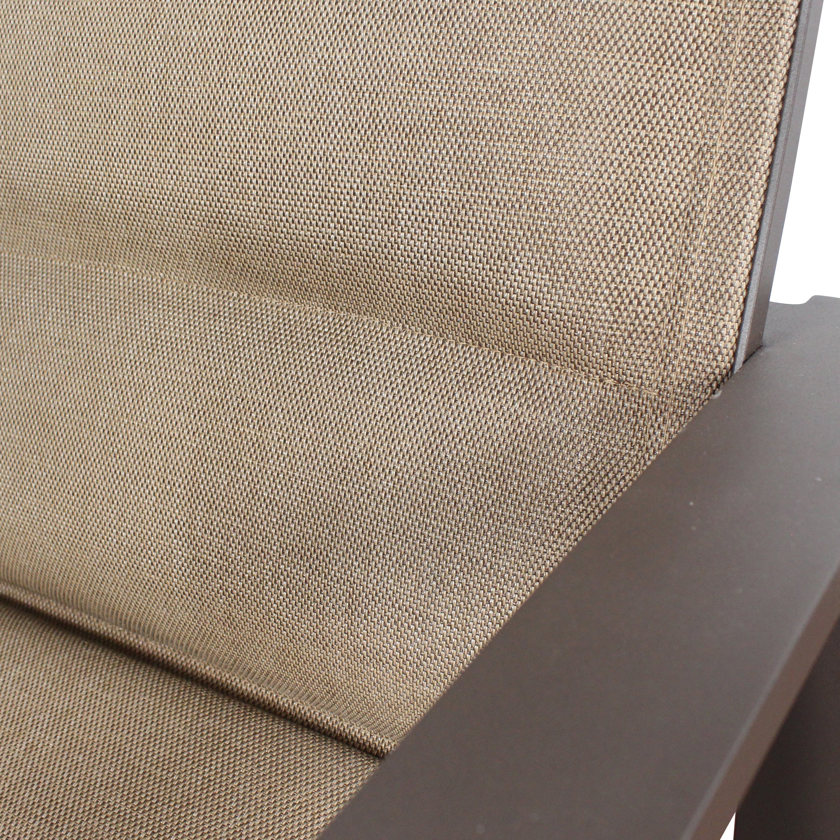 Horizon Brown & Tan Padded Sling Dining Set