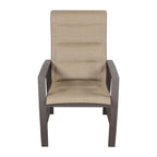 Horizon Brown & Tan Padded Sling Dining Set