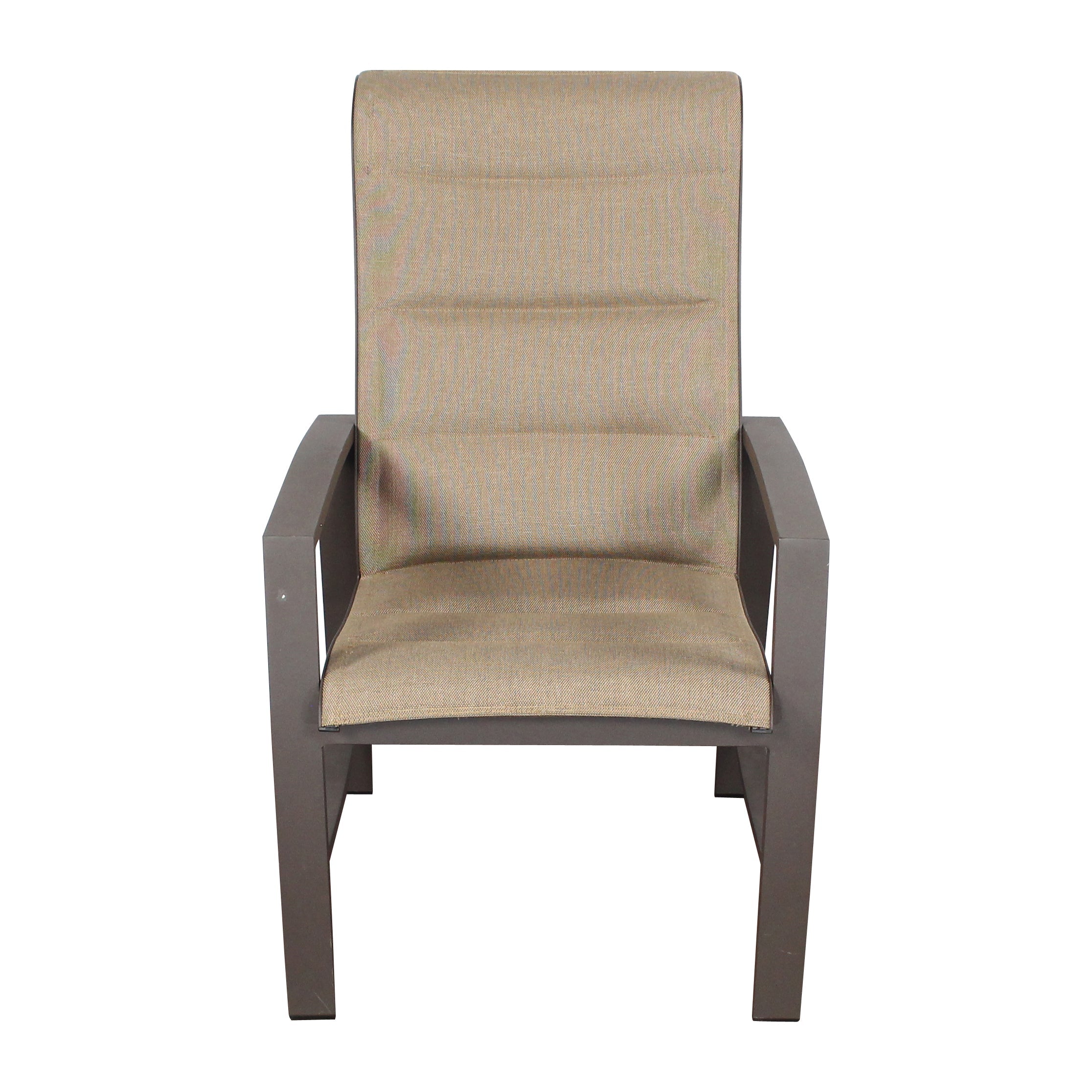 Horizon Brown & Tan Padded Sling Dining Set