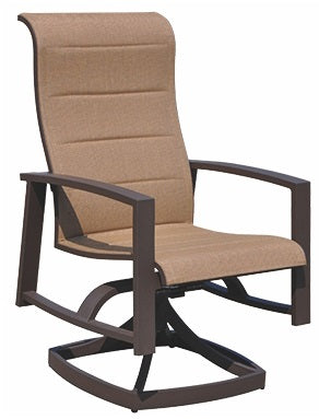 Horizon Brown & Tan Padded Sling Dining Set