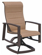 Horizon Brown & Tan Padded Sling Dining Set