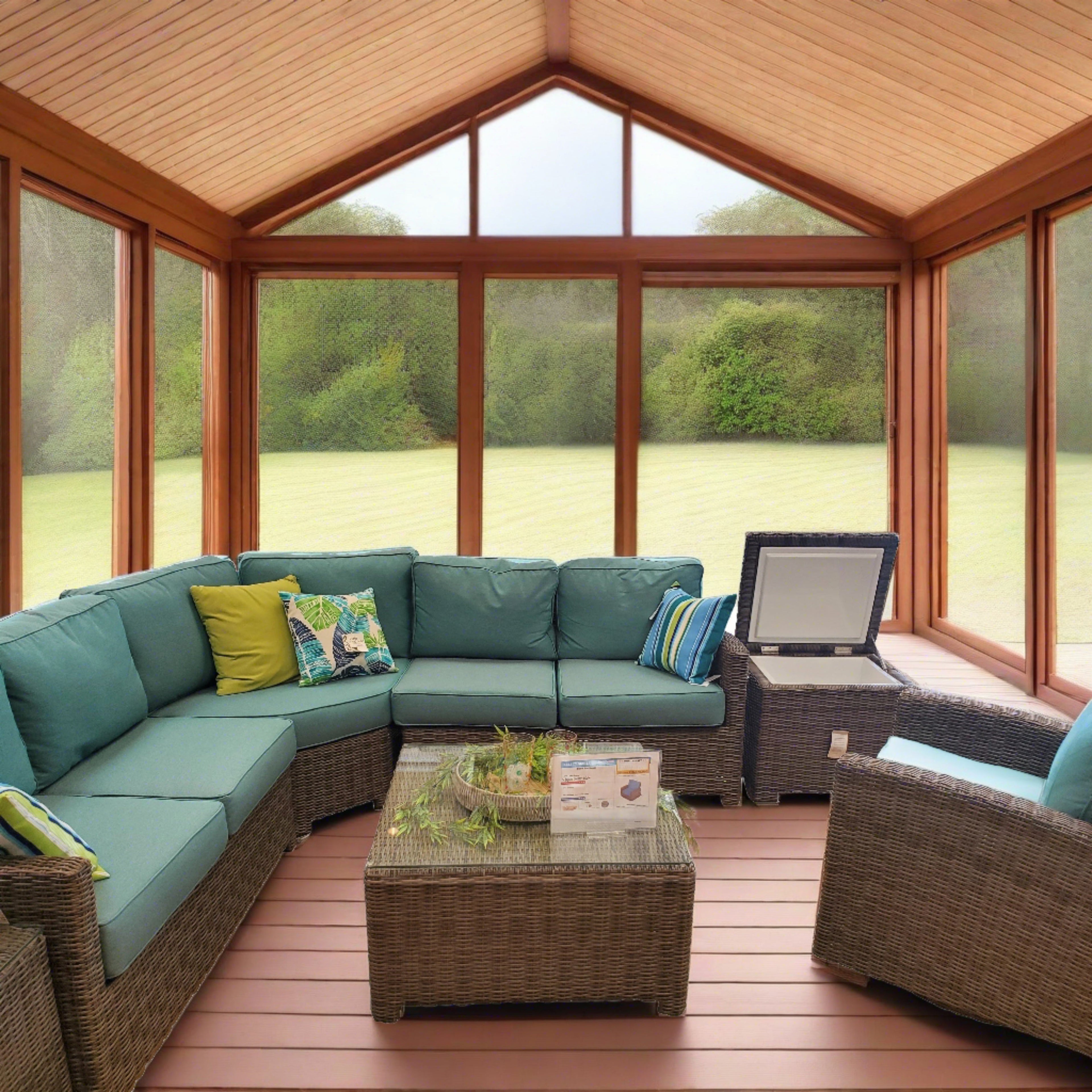 Bella Wicker Deep Seating Sectional Patio Sets