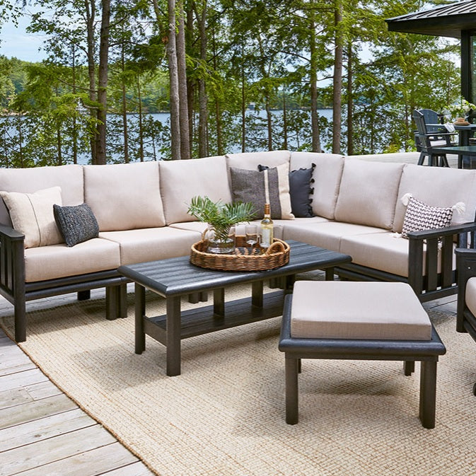 Chocolate Stratford Deep Seating Sectional Collection