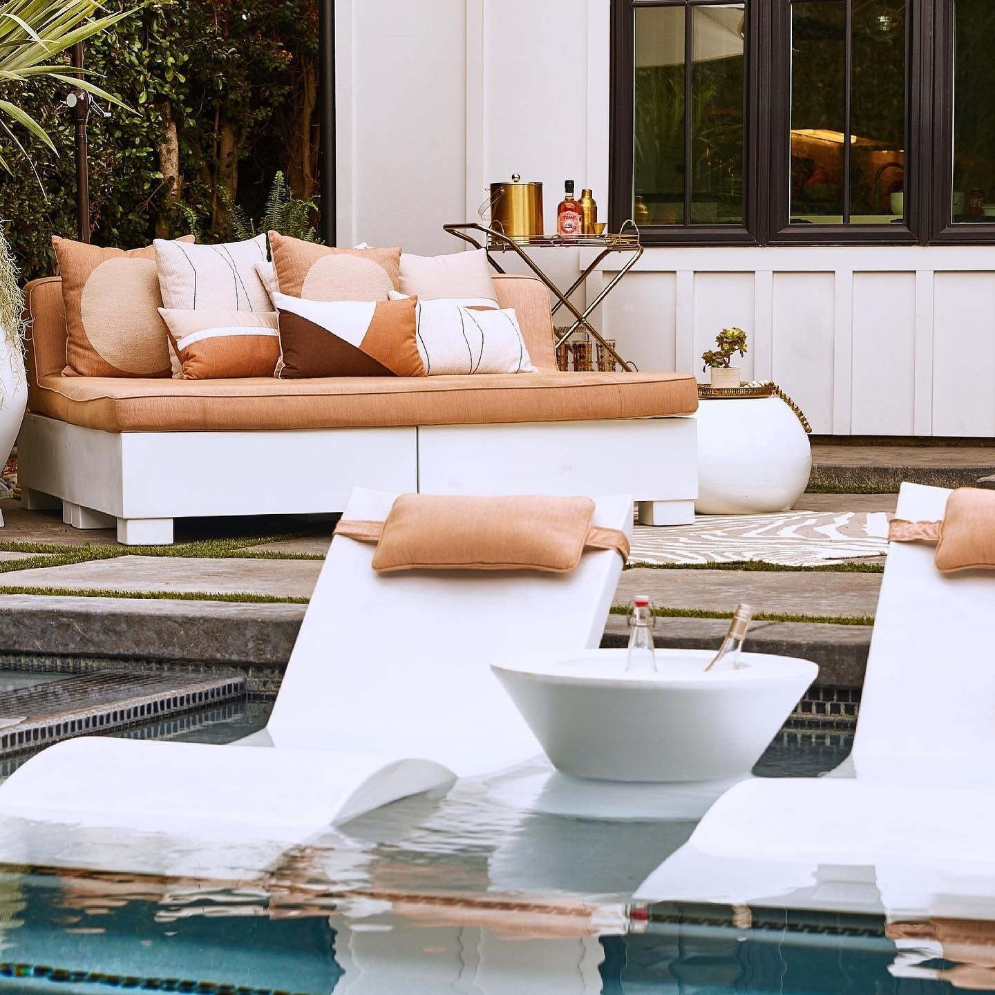 Signature Tall Ice Bin Side Table from Ledge Lounger