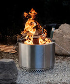 HotShot Explorer Portable Low Smoke 19.5" Round Wood-Burning Fire Pit with Carry Bag