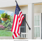 Weather Safe Black Iron Extendable Flag Pole