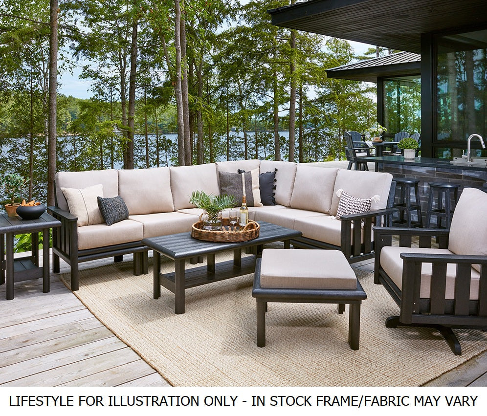 Black Stratford Deep Seating Sectional Collection
