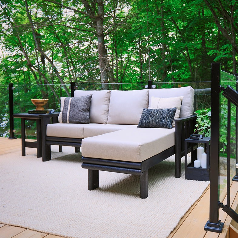 Black Stratford Deep Seating Sectional Collection