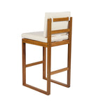 Seacliff Outdoor Acacia Wood Barstools, Set of 2