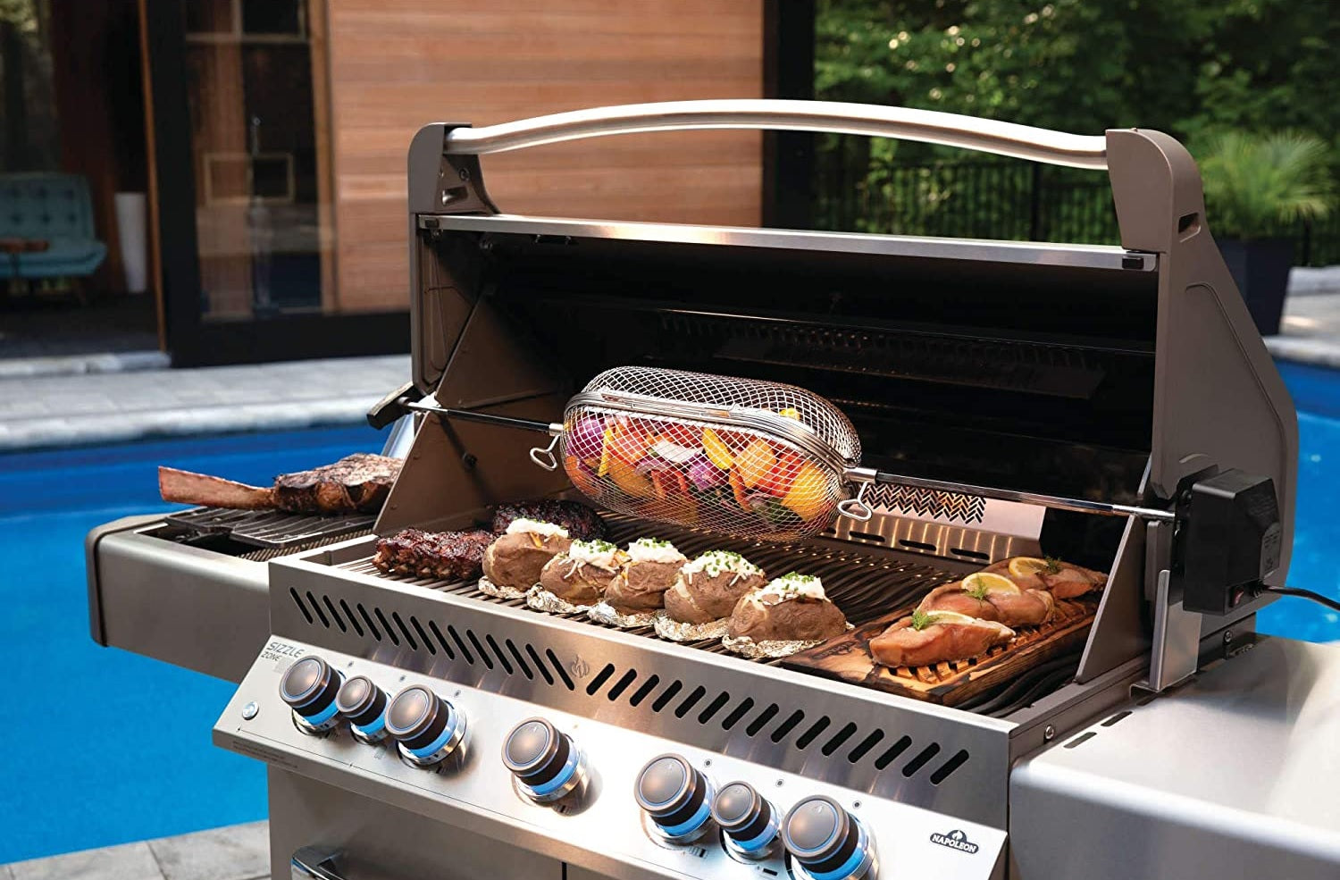 Napoleon Rotisserie Grill Basket Accessory 64000