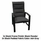 Horizon Black & Gray Padded Sling Dining Sets